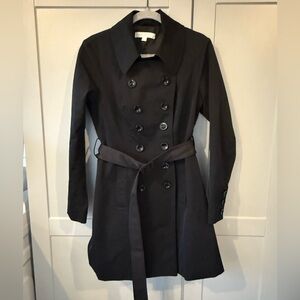 New York & Company Black Trench Coat